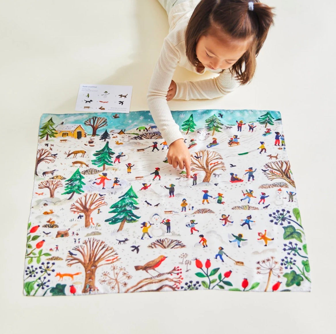 Snow Seek & Find Playsilk