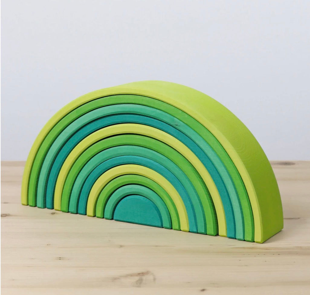 Grimm’s Large Meadow Green 12-piece Rainbow