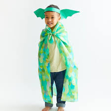 Green Dinosaur Scales Playsilk