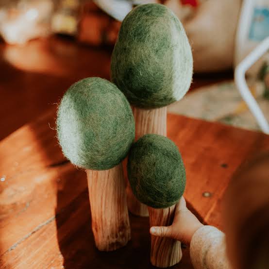 Papoose Four Seasons Trees Set of 3