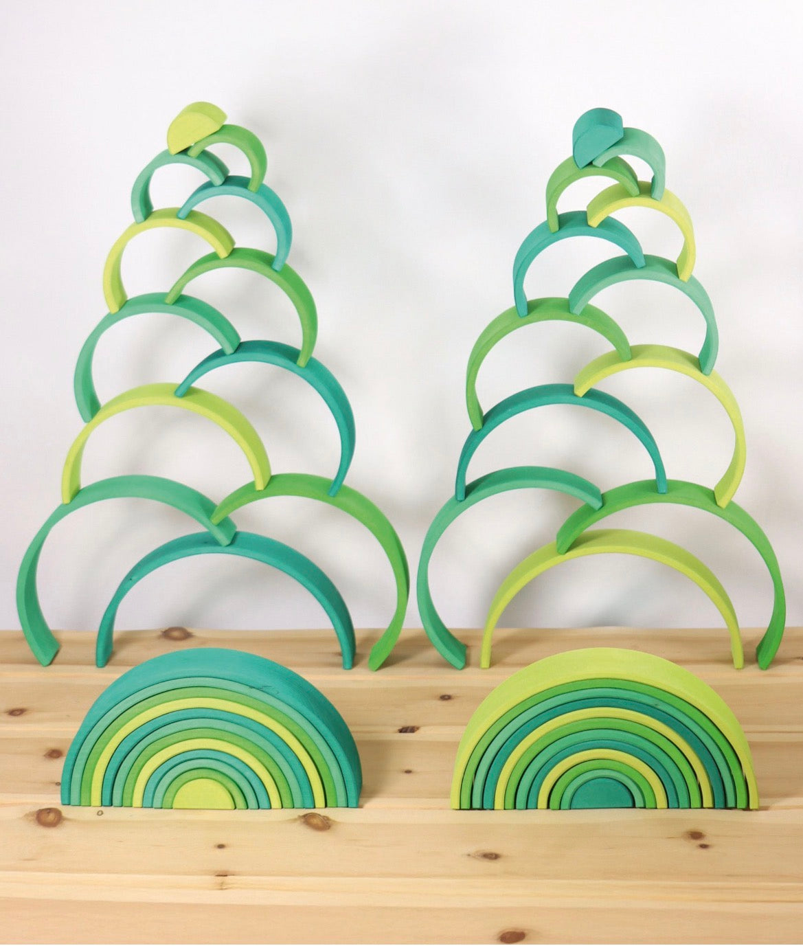 Grimm’s Large Meadow Green 12-piece Rainbow