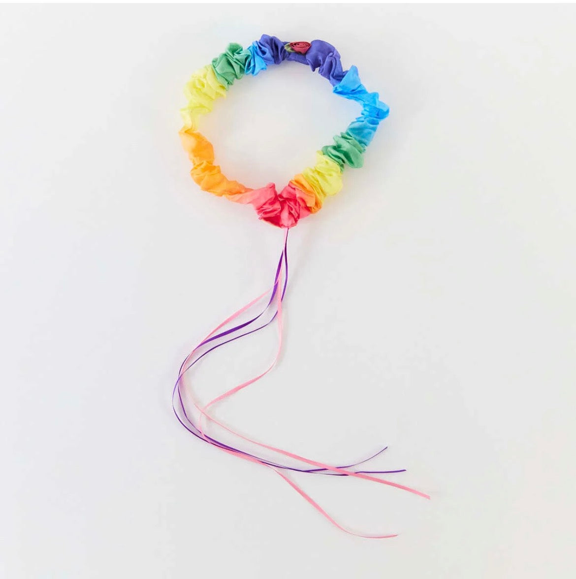 Rainbow Rosette Garland