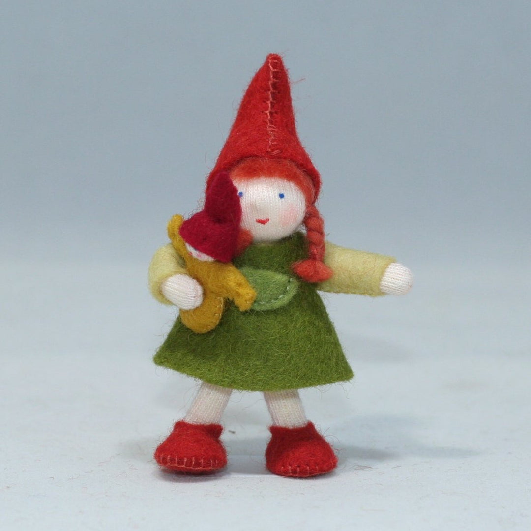 Ambrosius Forest Gnome Family - Big Sister with Doll