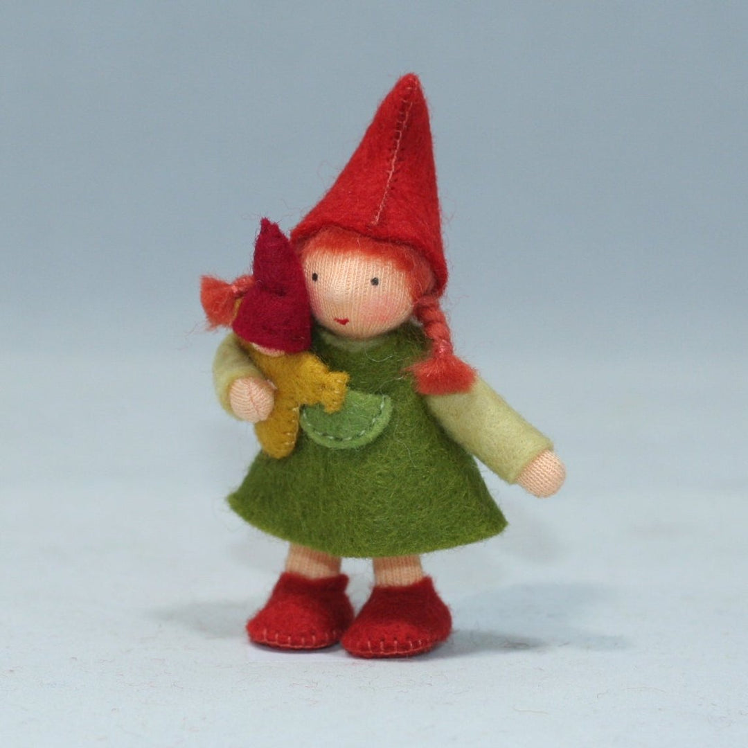 Ambrosius Forest Gnome Family - Big Sister with Doll