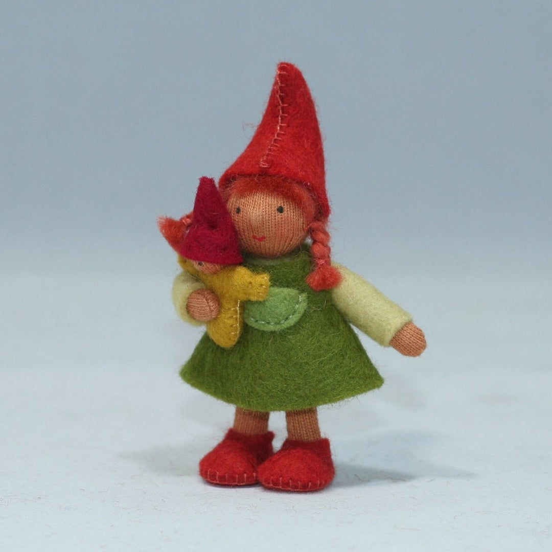 Ambrosius Forest Gnome Family - Big Sister with Doll