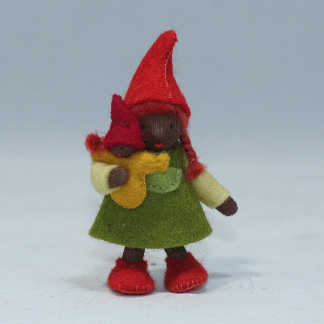 Ambrosius Forest Gnome Family - Big Sister with Doll