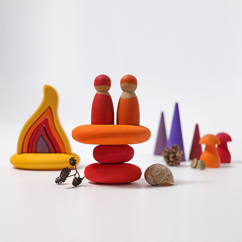 Grimm's Fire Pebbles Building Set