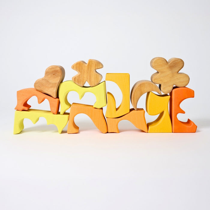 Grimm’s Stacking Puzzles - Yellow Shapes