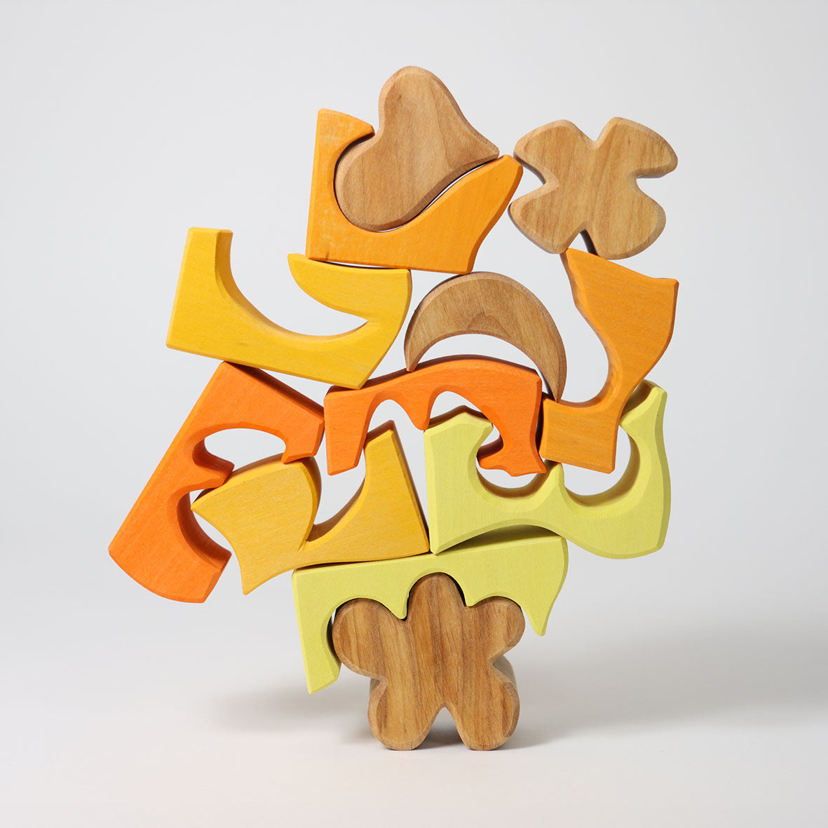 Grimm’s Stacking Puzzles - Yellow Shapes