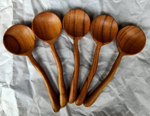 Papoose Teak Moon Spoon