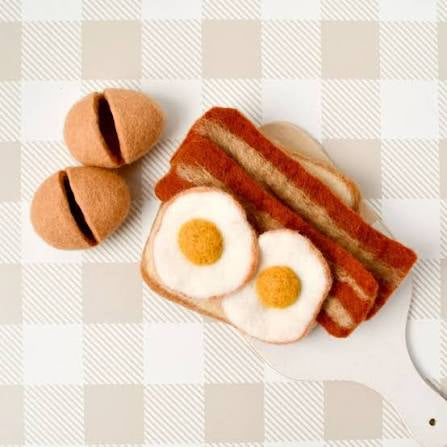 Tara Treasures Felt Bacon and Eggs