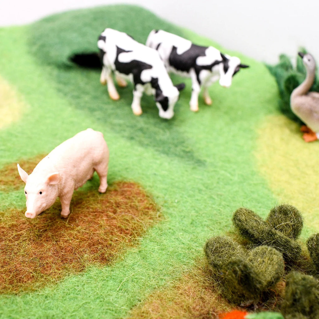 Tara Treasures Farm Felt Play Mat Playscape