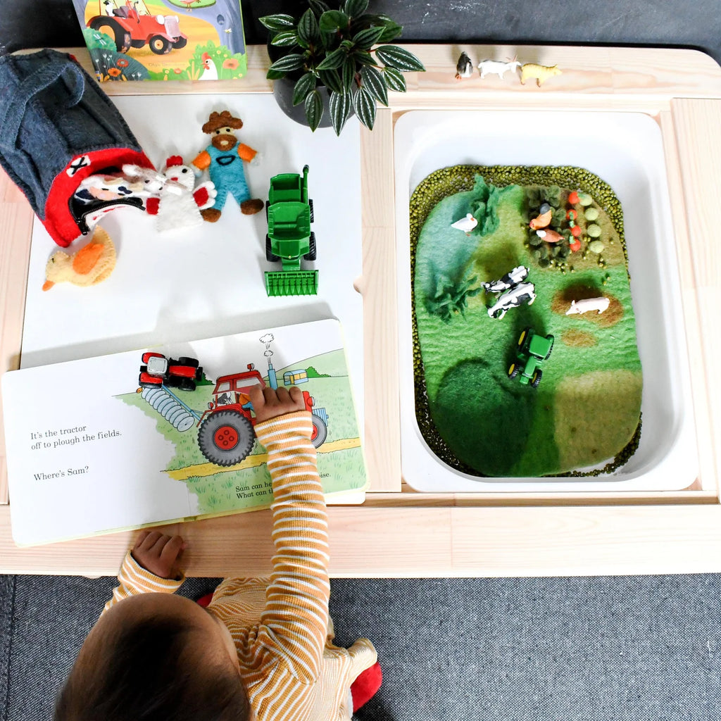 Tara Treasures Farm Felt Play Mat Playscape