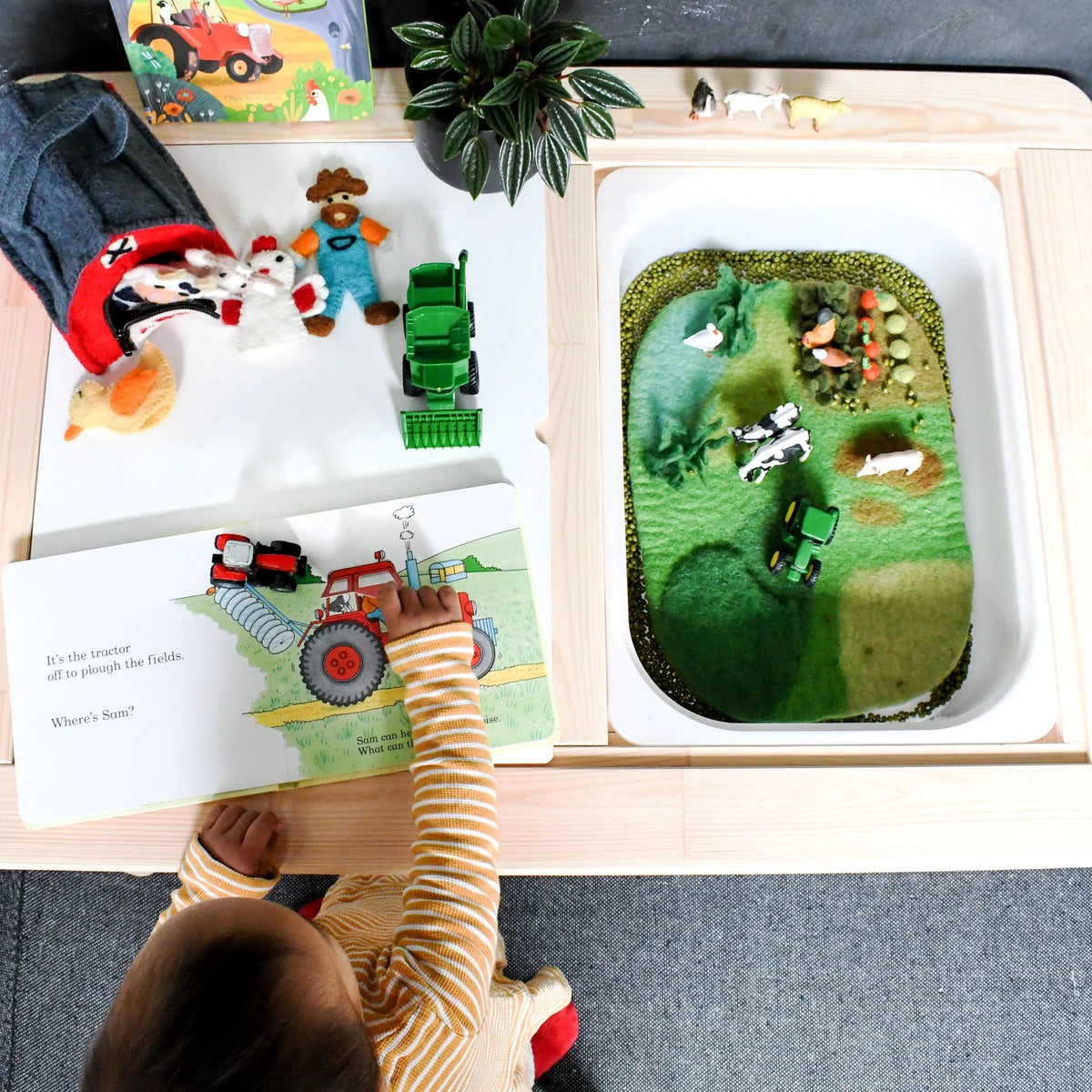 Tara Treasures Farm Felt Play Mat Playscape