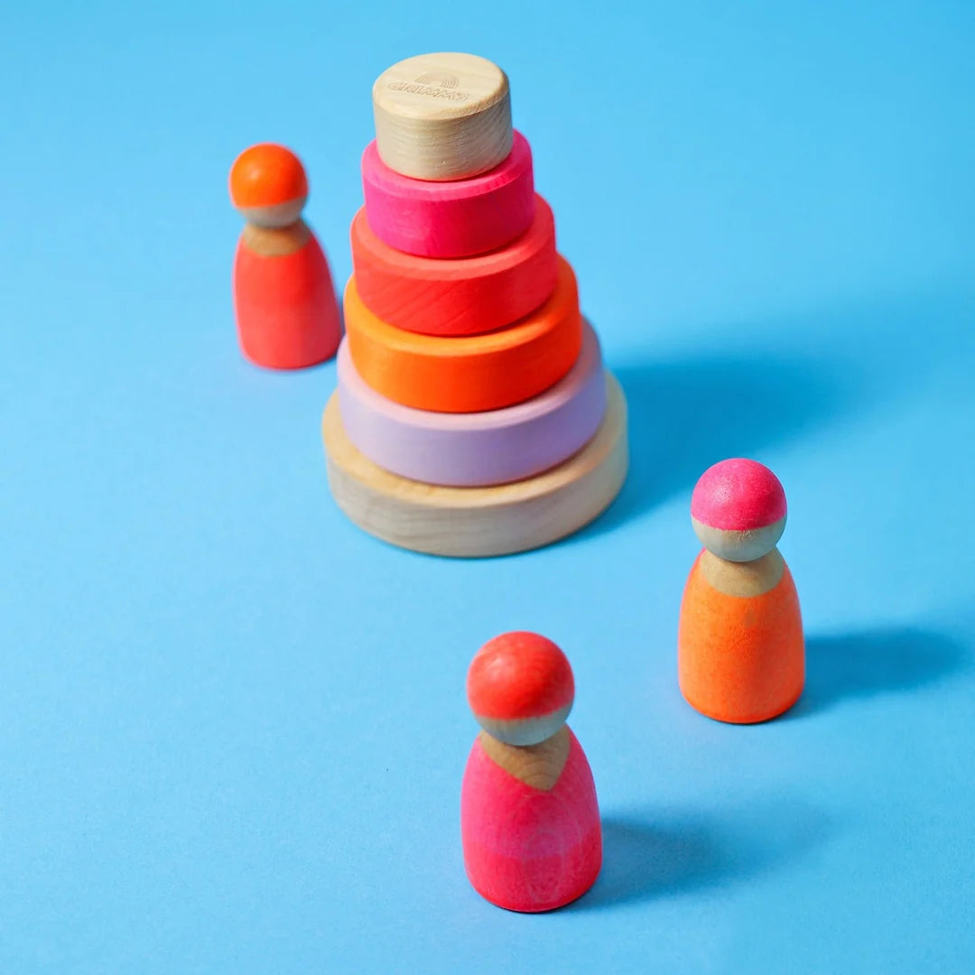 Grimm's Small Conical Tower Neon Pink